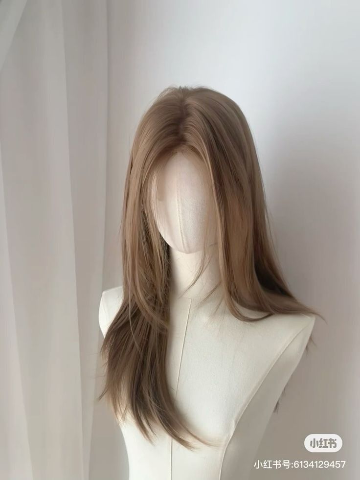 Front Mang Full Head Wig Straight
