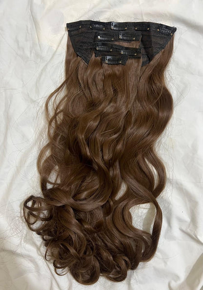 10 Clip-Ons Hair Extension Set