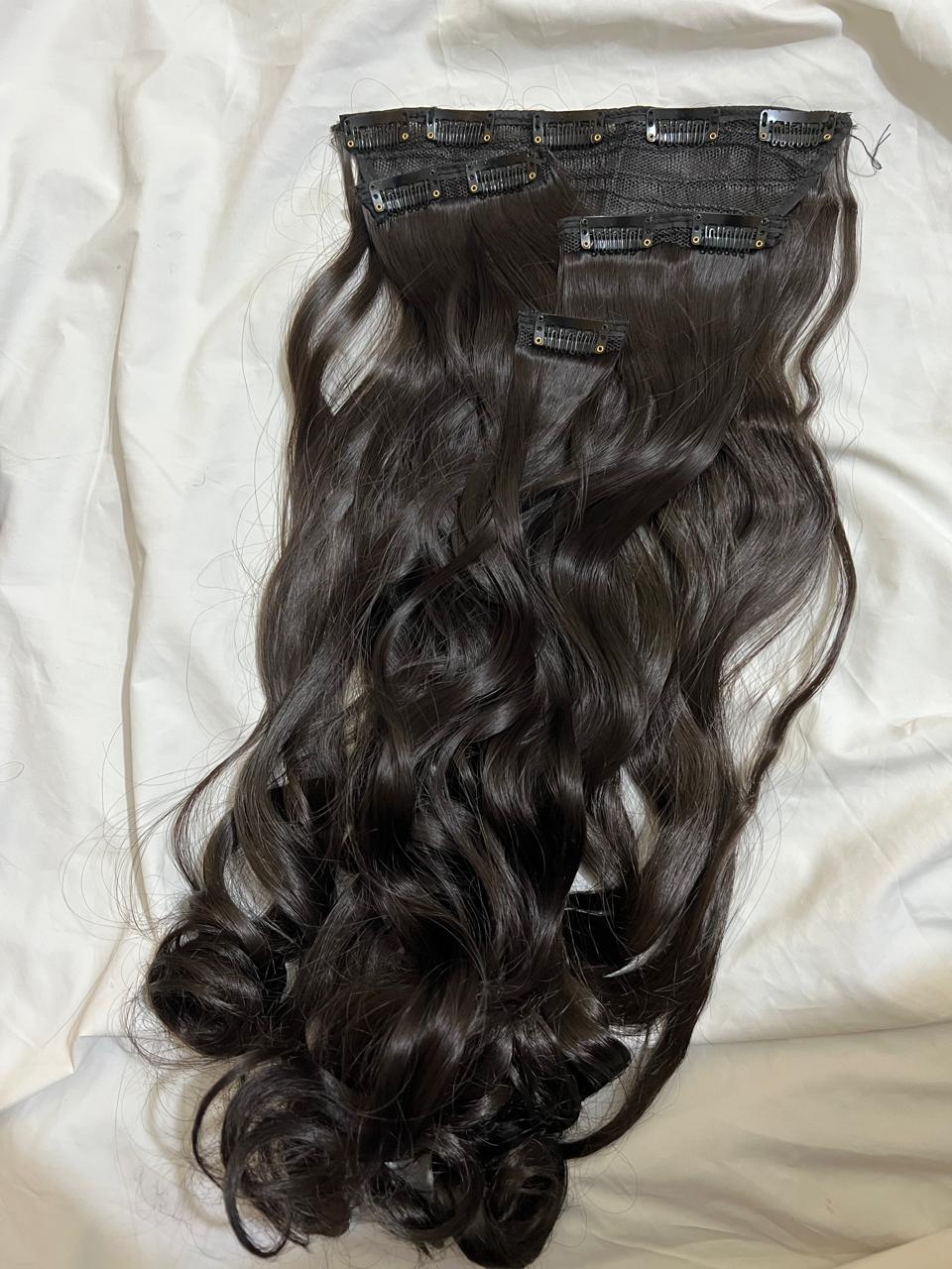 10 Clip-Ons Hair Extension Set