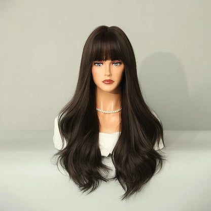 Front Bang Puff Full Head Wig wavy