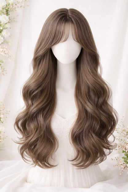 Front Bang Puff Full Head Wig wavy