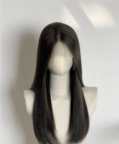 Front Mang Full Head Wig Straight