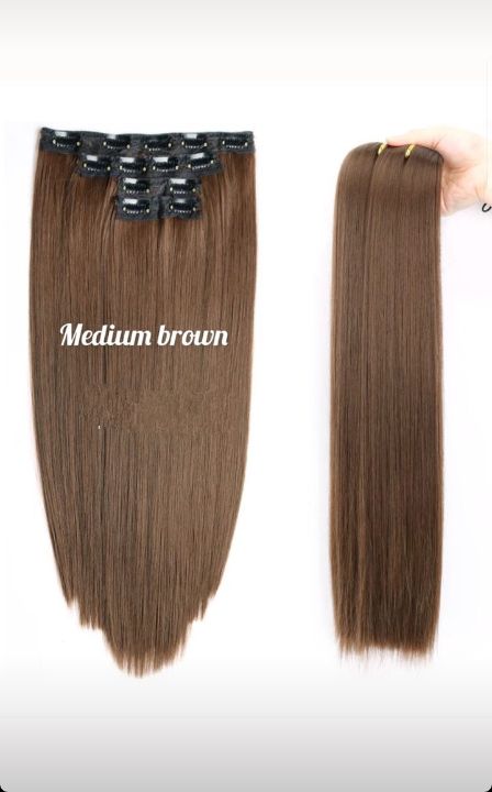 Clip-in Extensions Set (Wavy & Straight) 10 CLIPS- 12 CLIPS