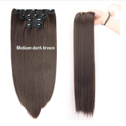 Clip-in Extensions Set (Wavy & Straight) 10 CLIPS- 12 CLIPS