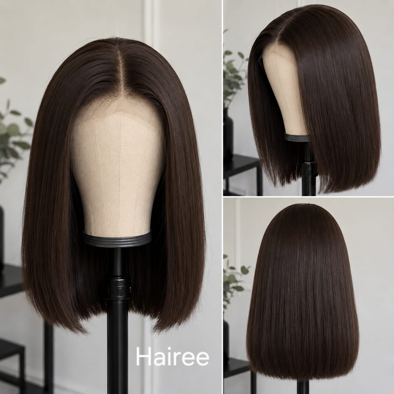 Lace Full Head Wig Shoulder Length (Straight)