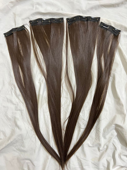 10 Clip-Ons Hair Extension Set