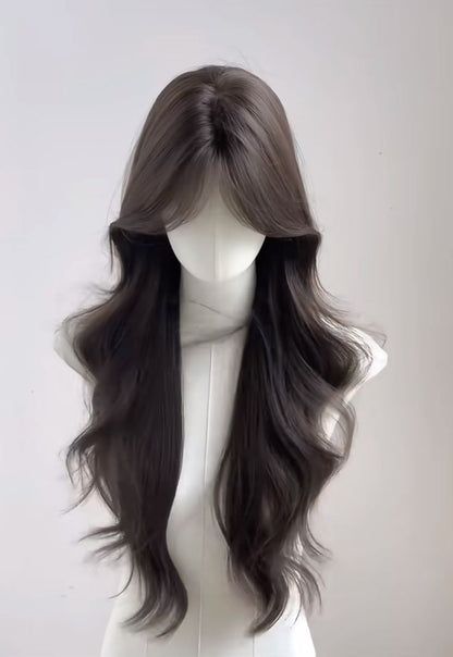 Front Bang Puff Full Head Wig wavy