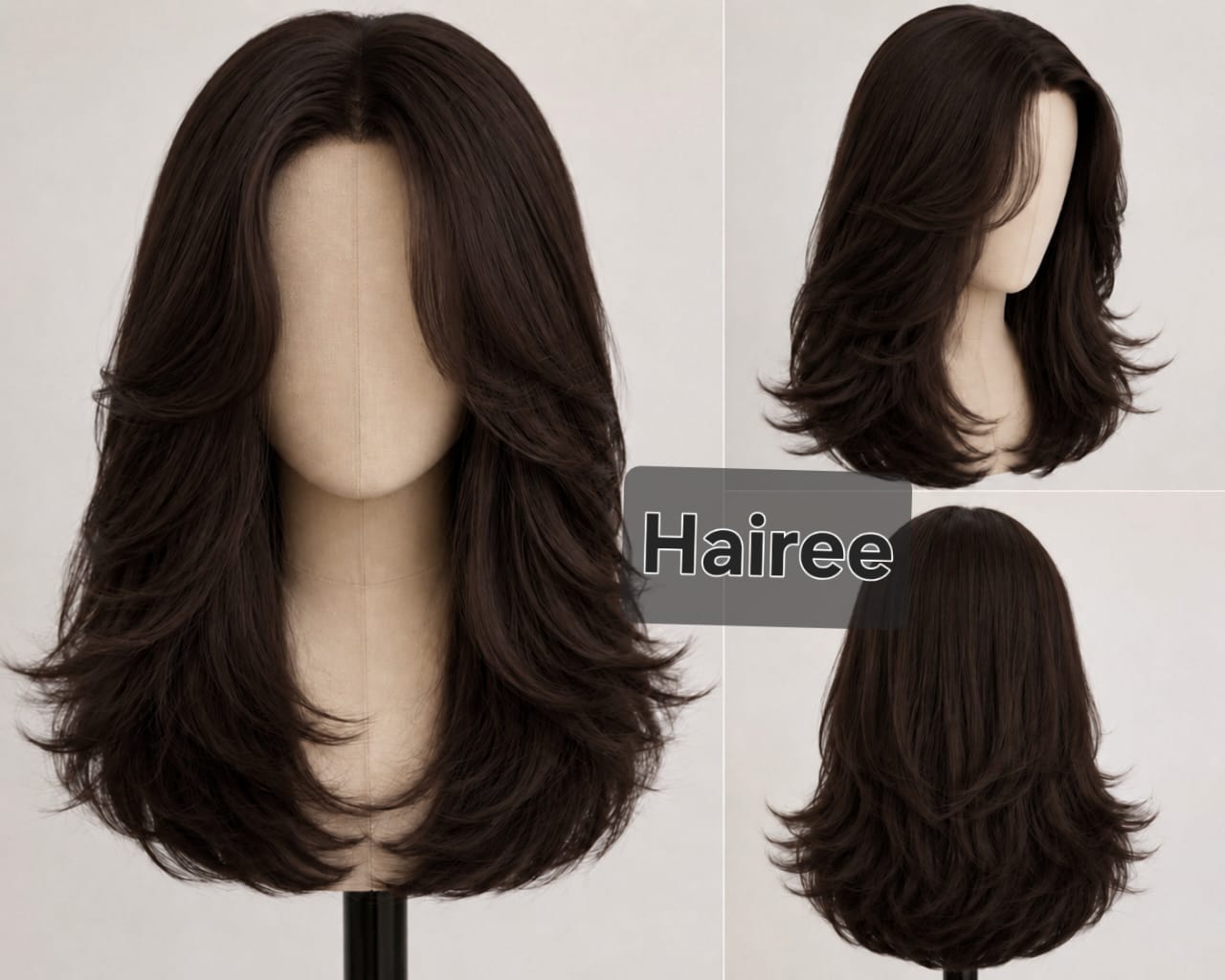 Full head wig shoulder length